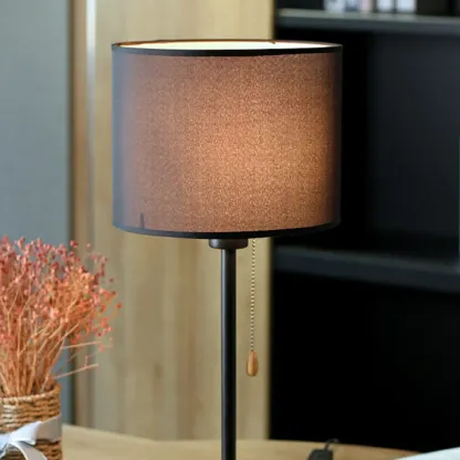 Modern Geometric Table Lamp Pull Chain Switch for Residential Image - 18