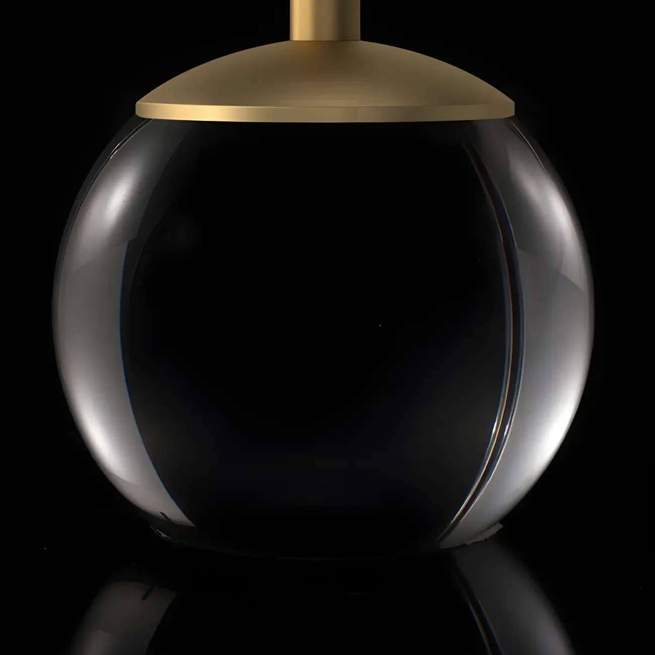 Elegant Clear Glass Bedside Lamp White Geomatric Shade Image - 7