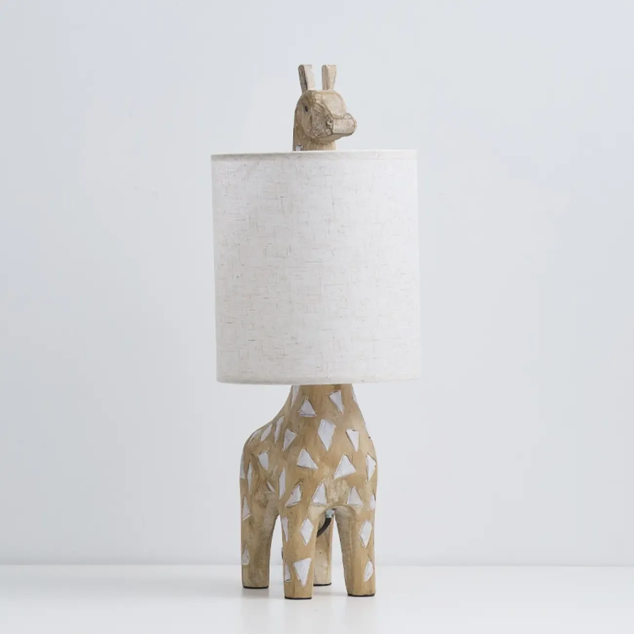 Nordic Animal Shape Wooden Table Lamp for Living Room Image - 2