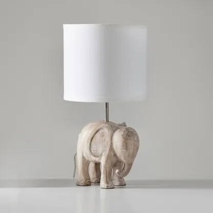 Nordic Animal Shape Wooden Table Lamp for Living Room Image - 7