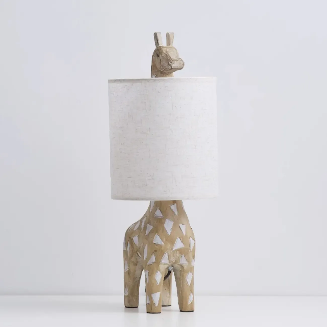Nordic Animal Shape Wooden Table Lamp for Living Room Image - 9