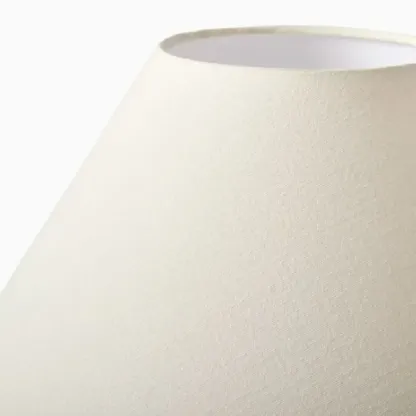 Rustic Wooden White Table Lamp Plug-in for Residential Image - 9