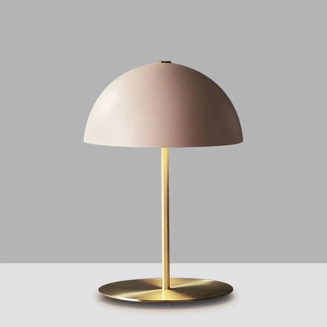 Simplistic Dome Shade Gold Table Lamp for Residential Image - 5