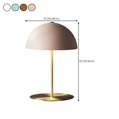 Simplistic Dome Shade Gold Table Lamp for Residential #size