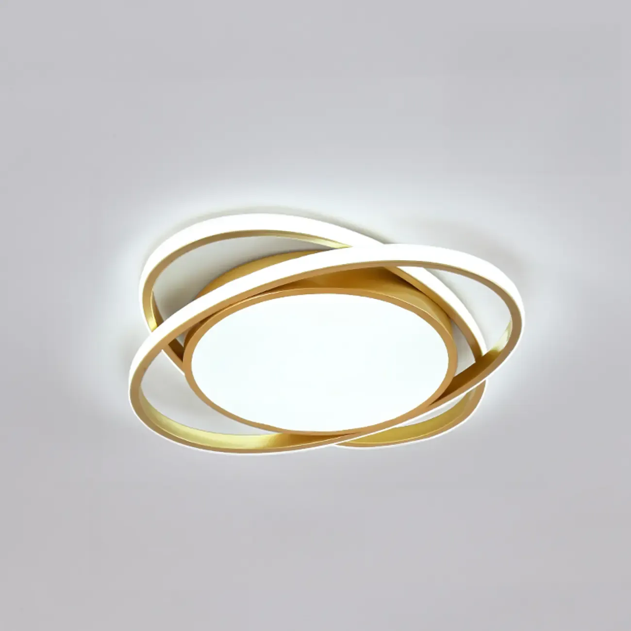 Modern Circular Flush Ceiling Light for Living Room Ambiance Image - 8