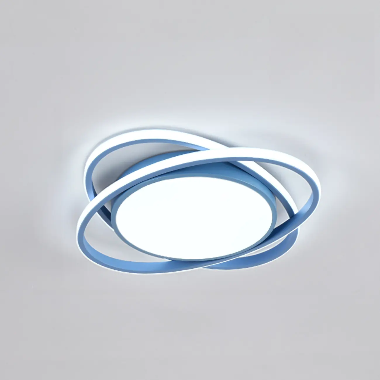 Modern Circular Flush Ceiling Light for Living Room Ambiance Image - 9 | homeyfad