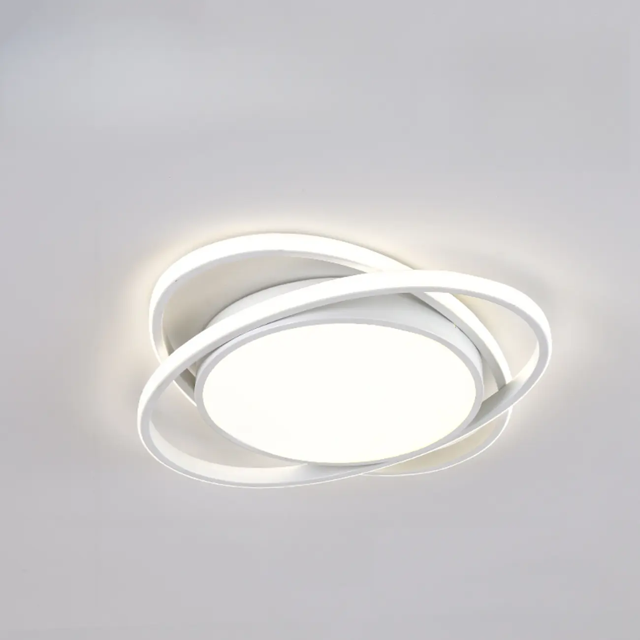 Modern Circular Flush Ceiling Light for Living Room Ambiance Image - 11 | homeyfad