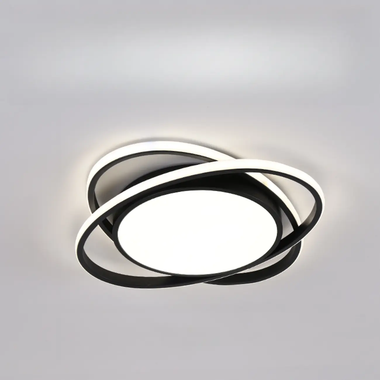 Modern Circular Flush Ceiling Light for Living Room Ambiance Image - 15 | homeyfad