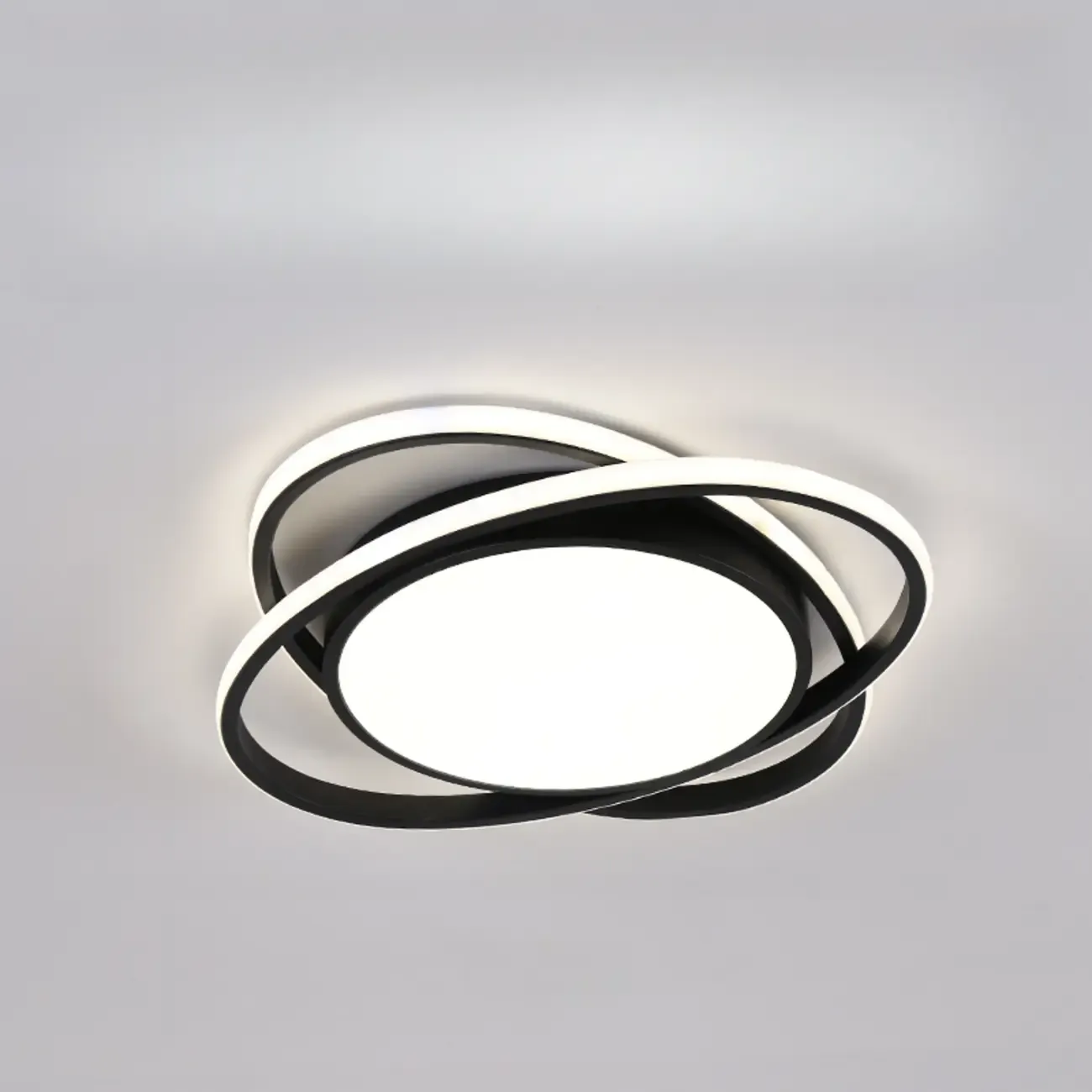 Modern Circular Flush Ceiling Light for Living Room Ambiance Image - 15