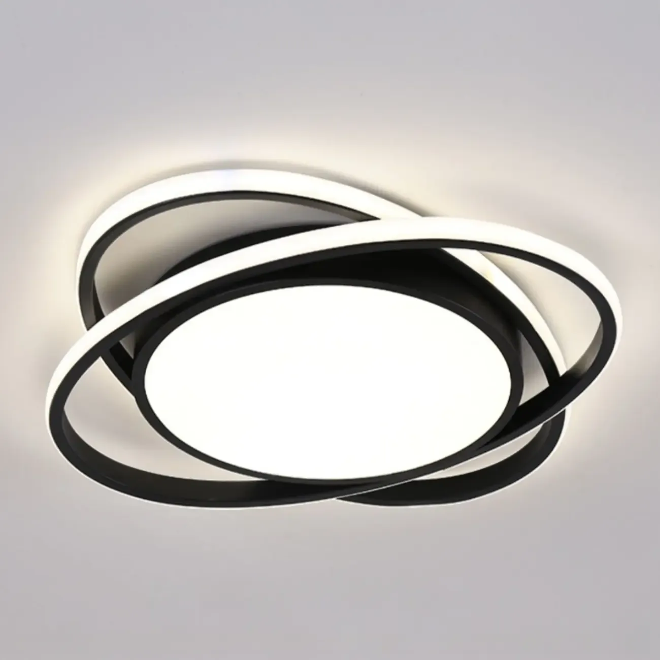 Modern Circular Flush Ceiling Light for Living Room Ambiance Image - 16