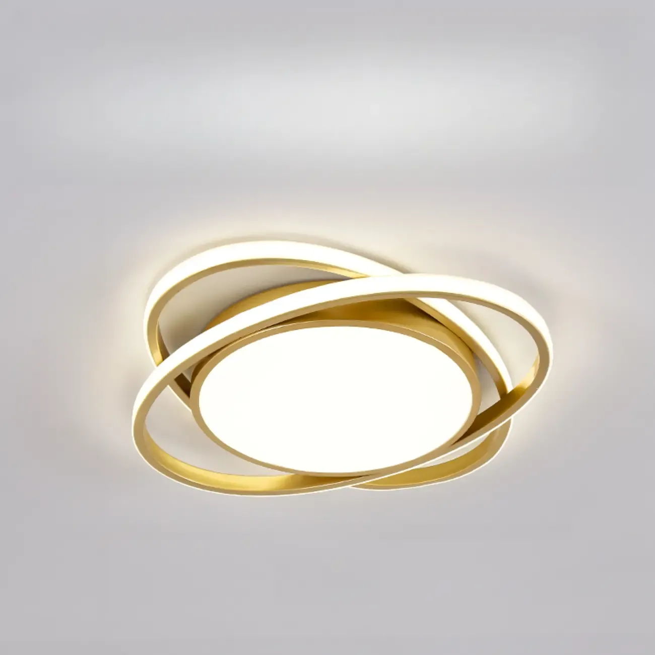 Modern Circular Flush Ceiling Light for Living Room Ambiance Image - 17