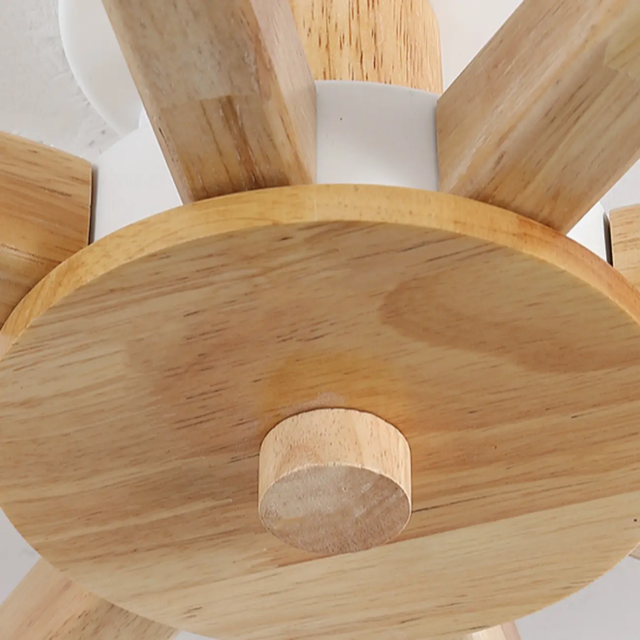 Cylinder Indoor Semi Flush Ceiling Light with Fabric Shade  Image - 12 | homeyfad