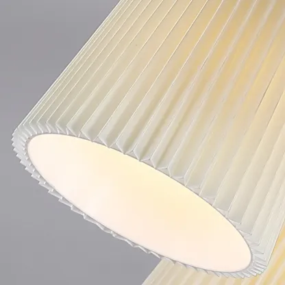 Cylinder Indoor Semi Flush Ceiling Light with Fabric Shade  Image - 13