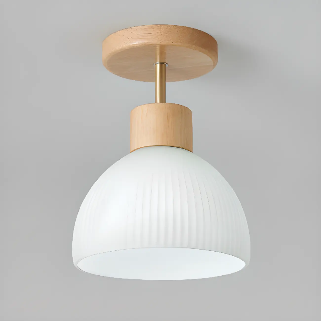 Modern Bowl LED Semi Flush Ceiling Light for Living Space Image - 7 | homeyfad