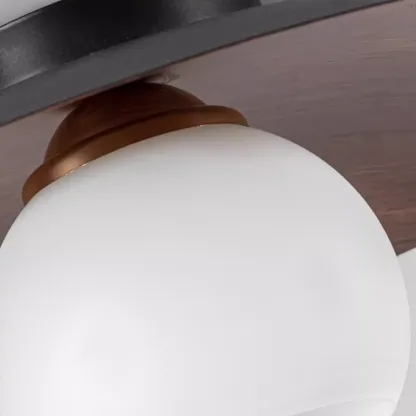 Mini Natural Finish Semi-Flush Ceiling Light for Living Room Image - 6