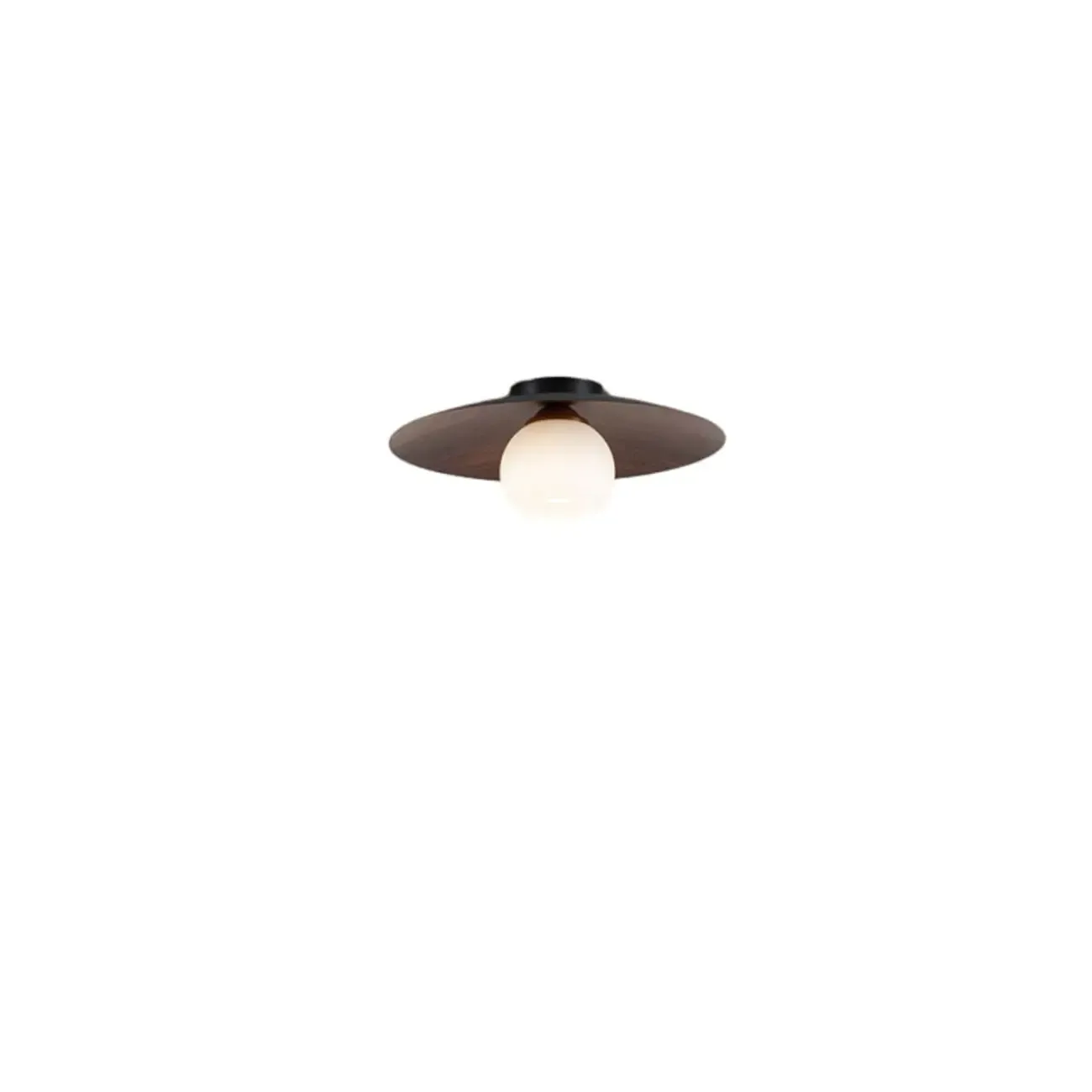 Mini Natural Finish Semi-Flush Ceiling Light for Living Room Image - 7