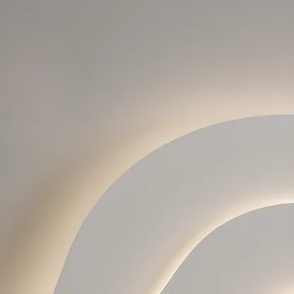 Modern Dimmable Tier Resin Flush Ceiling Light for Bedroom Image - 10