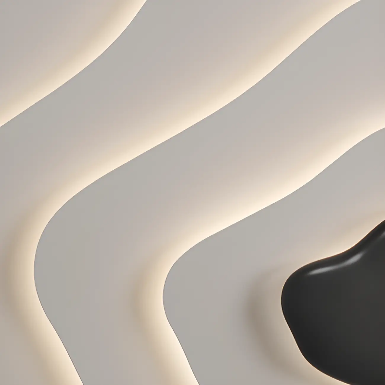 Modern Dimmable Tier Resin Flush Ceiling Light for Bedroom Image - 11 | homeyfad