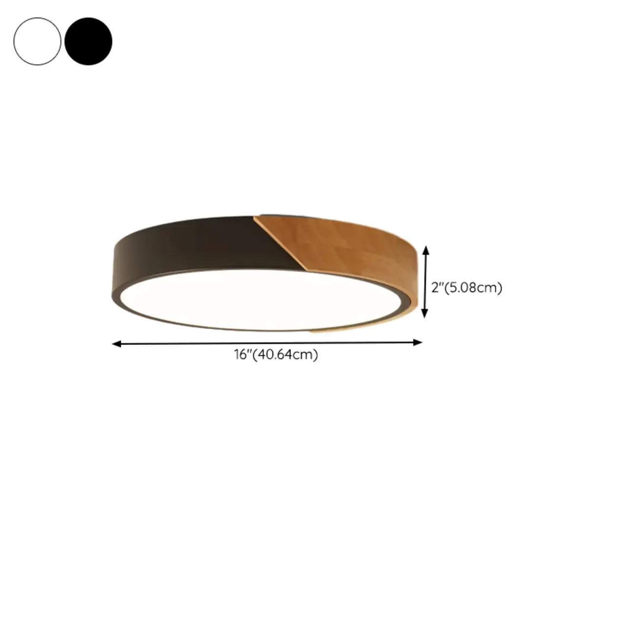 Circular Flush Mount LED Ceiling Light for Residential Use Image - 16