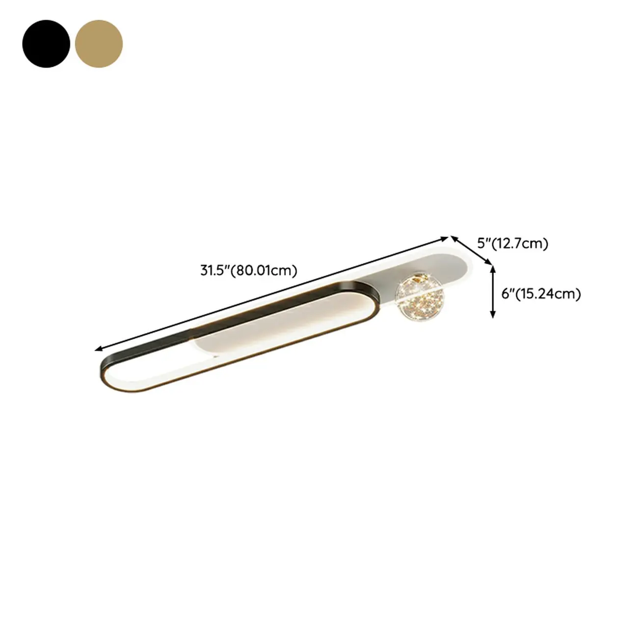 Dimmable Linear Indoor Ceiling Light with Glass Shade  Image - 20 | homeyfad