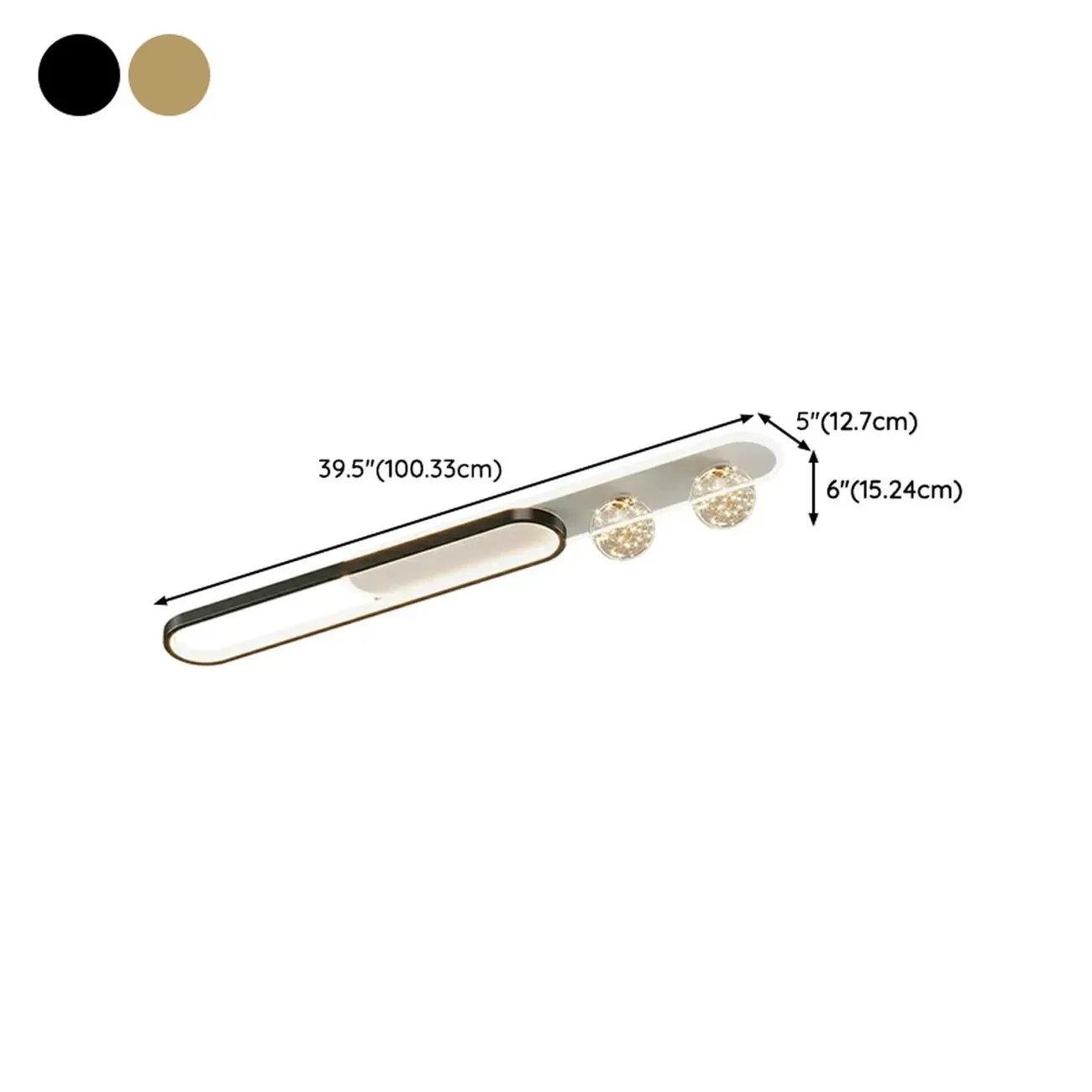 Dimmable Linear Indoor Ceiling Light with Glass Shade  Image - 21