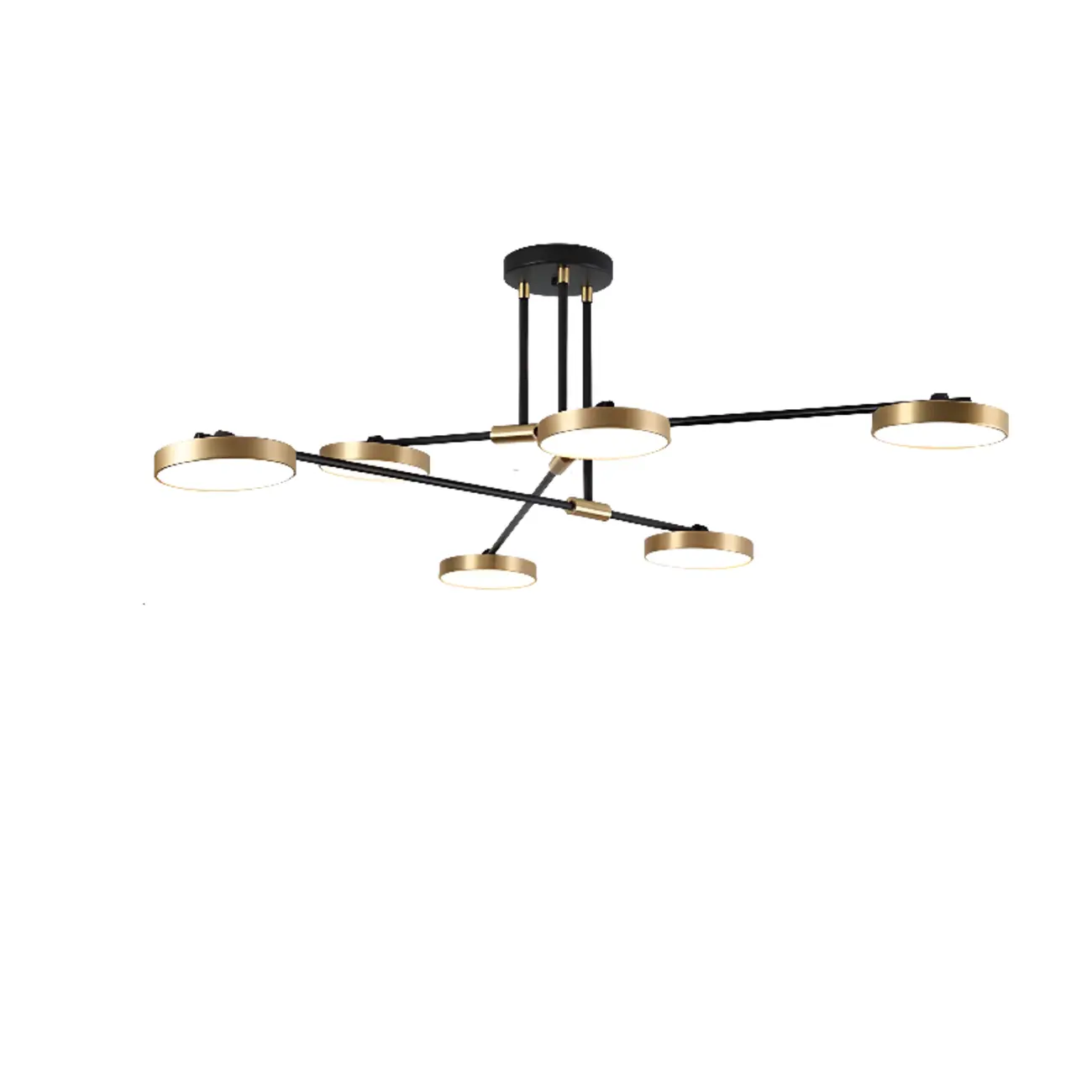 Contemporary Indoor LED Ceiling Light with Acrylic Shade | homeyfad