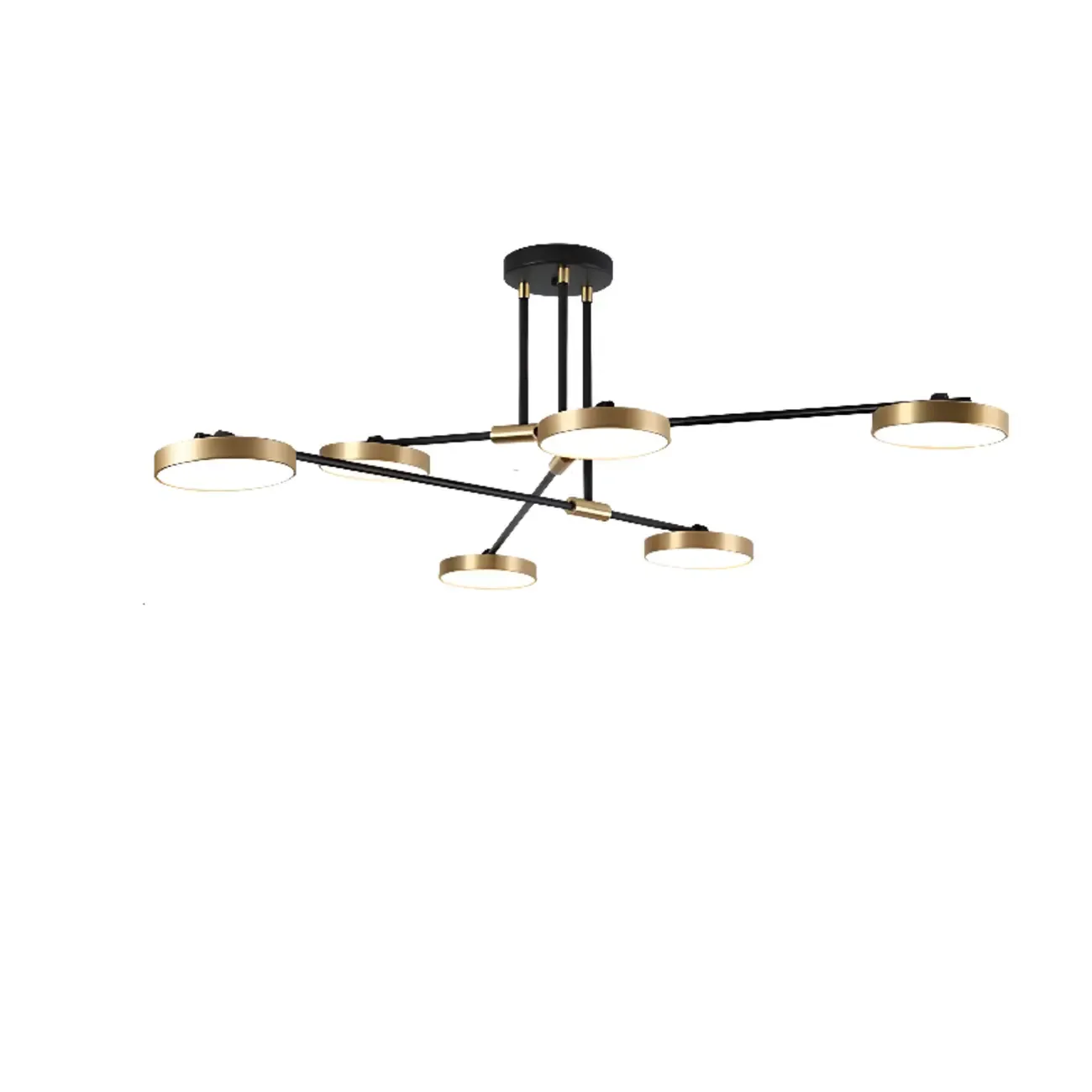 Contemporary Indoor LED Ceiling Light with Acrylic Shade