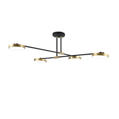 Contemporary Indoor LED Ceiling Light with Acrylic Shade