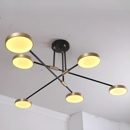 Contemporary Indoor LED Ceiling Light with Acrylic Shade  Image - 7