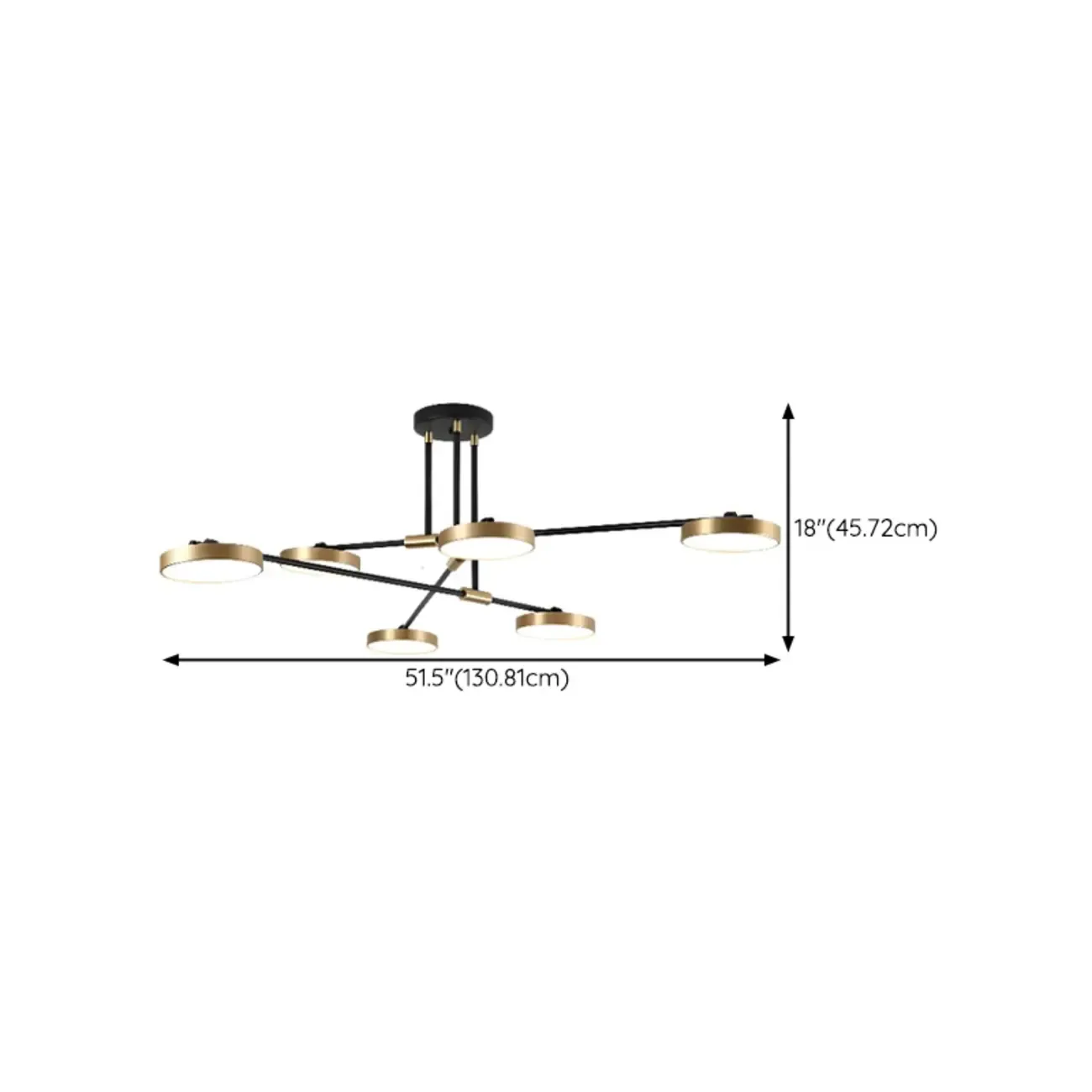 Contemporary Indoor LED Ceiling Light with Acrylic Shade  Image - 12