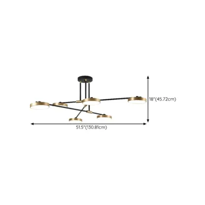 Contemporary Indoor LED Ceiling Light with Acrylic Shade  Image - 12