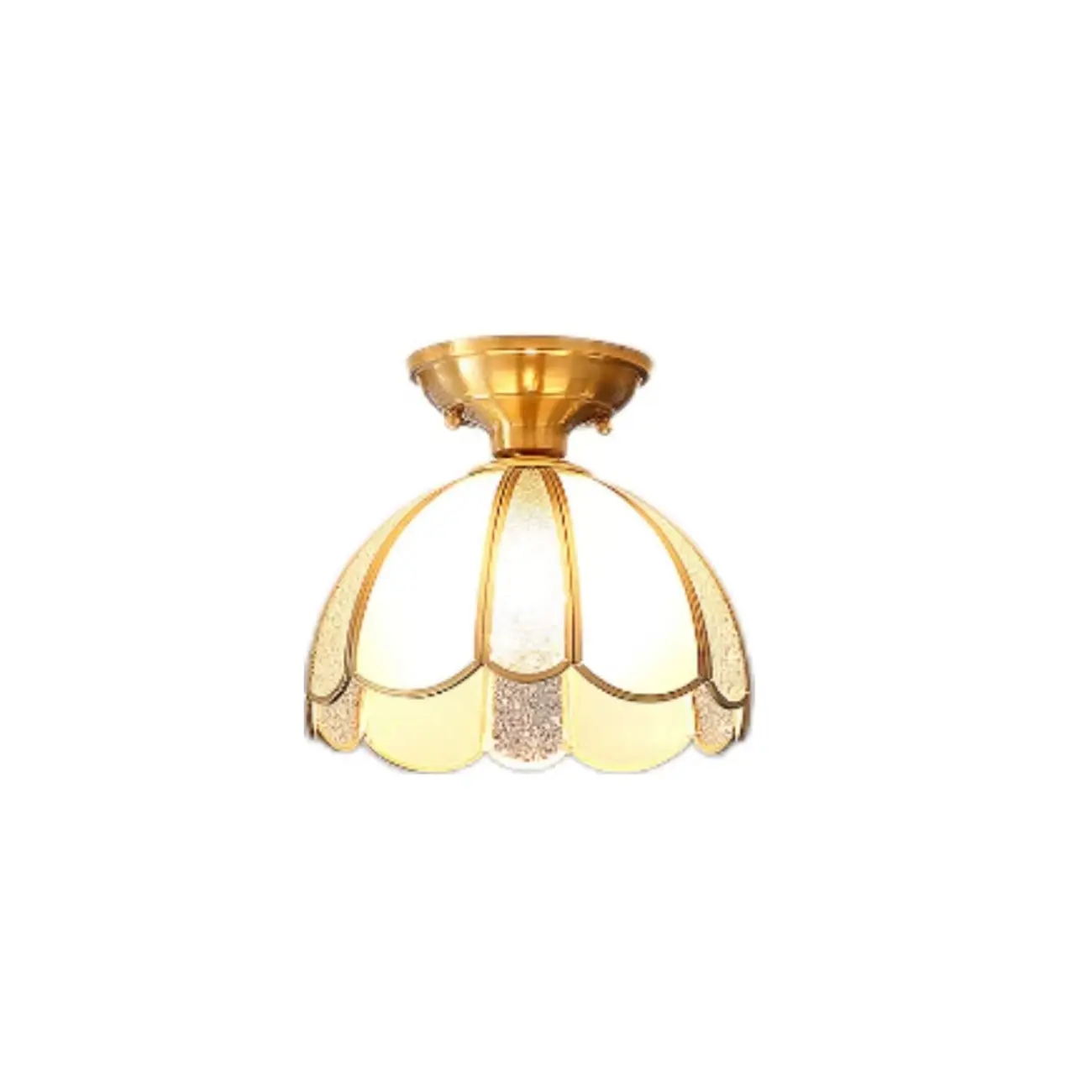 Modern Geometric Semi Flush Ceiling Light for Living Room  Image - 5 | homeyfad