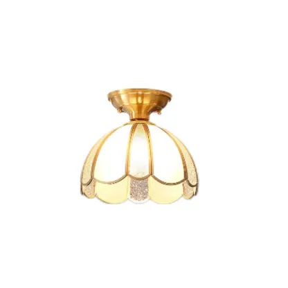 Modern Geometric Semi Flush Ceiling Light for Living Room  Image - 5