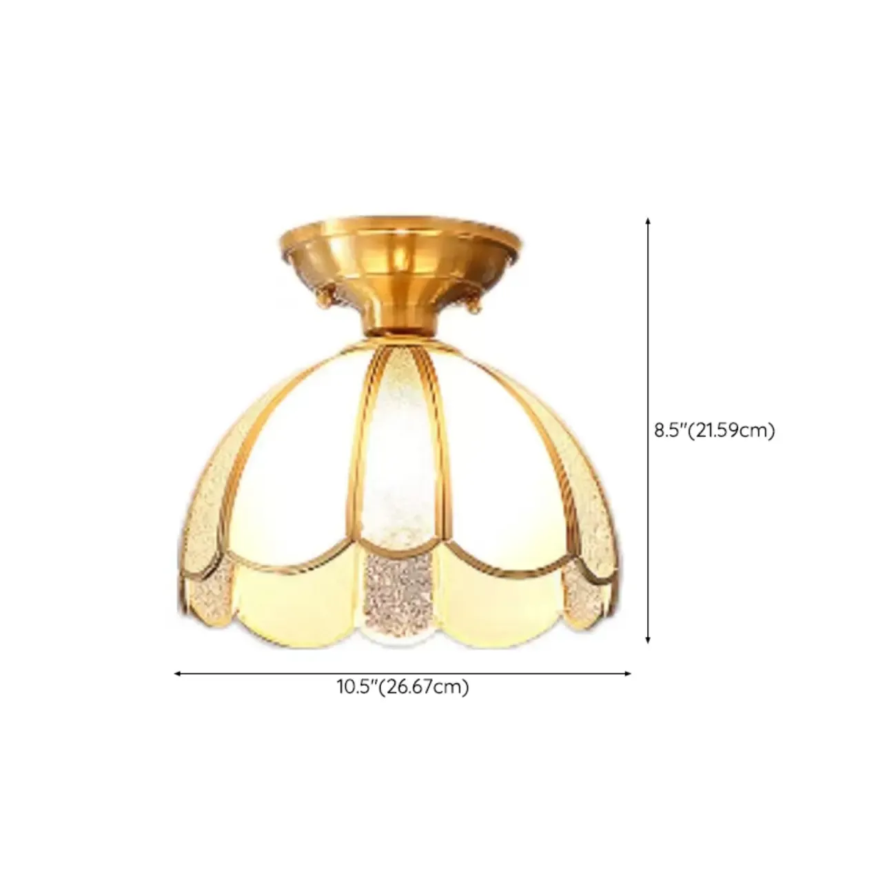 Modern Geometric Semi Flush Ceiling Light for Living Room  Image - 19