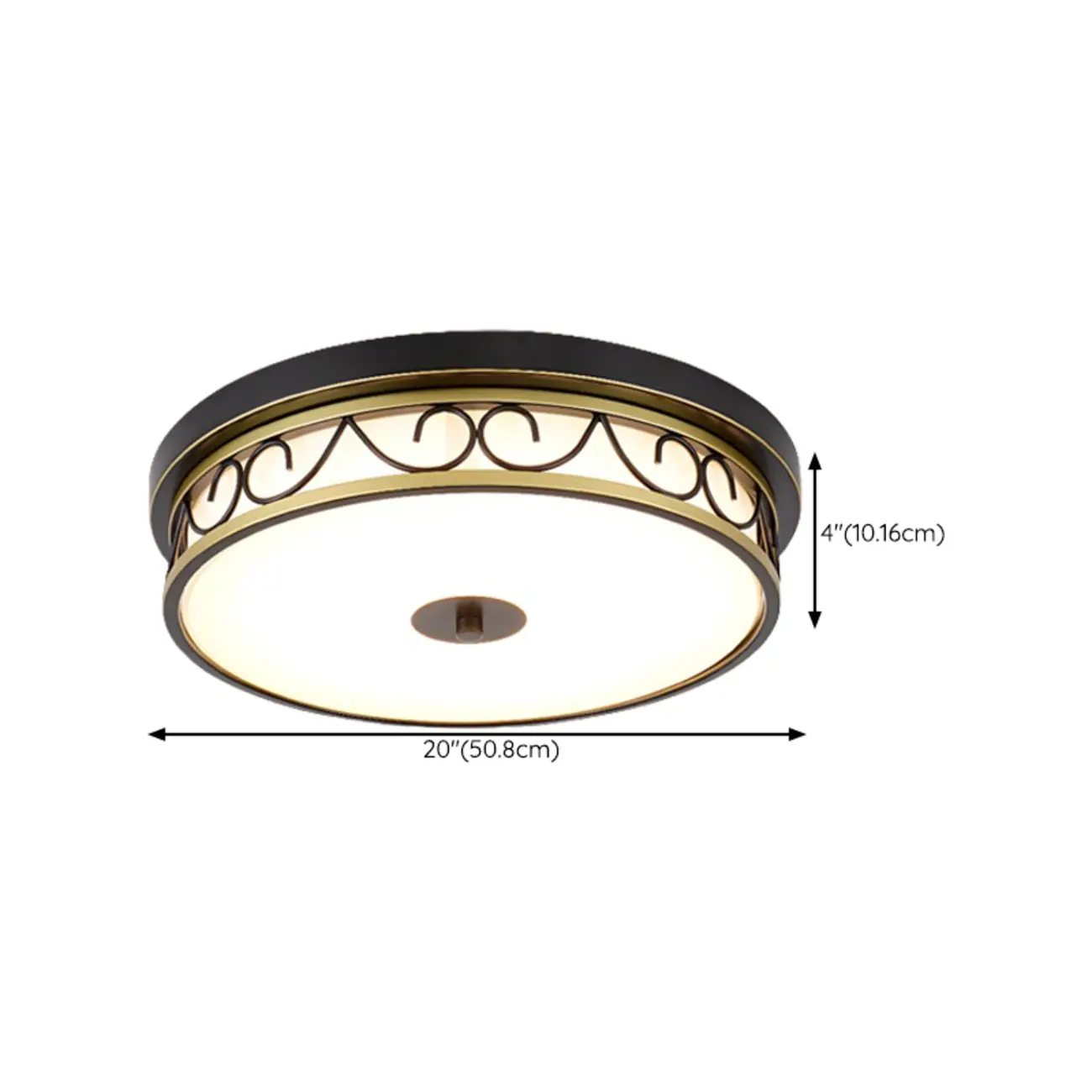 Modern White Glass Flush Ceiling Light for Residential Space Image - 16 | homeyfad