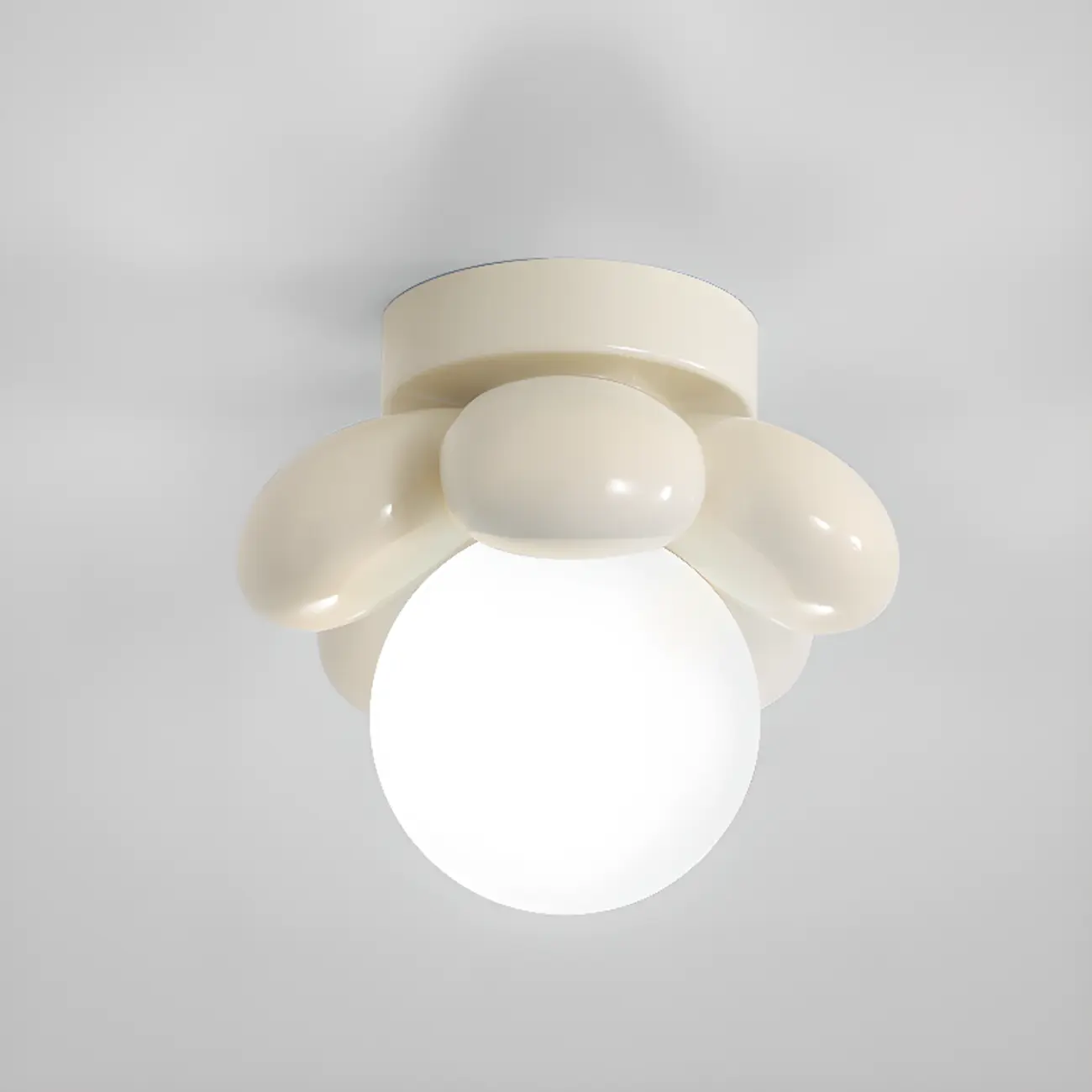Modern Mini LED Semi-Flush Ceiling Light in Flower Shape Image - 5 | homeyfad