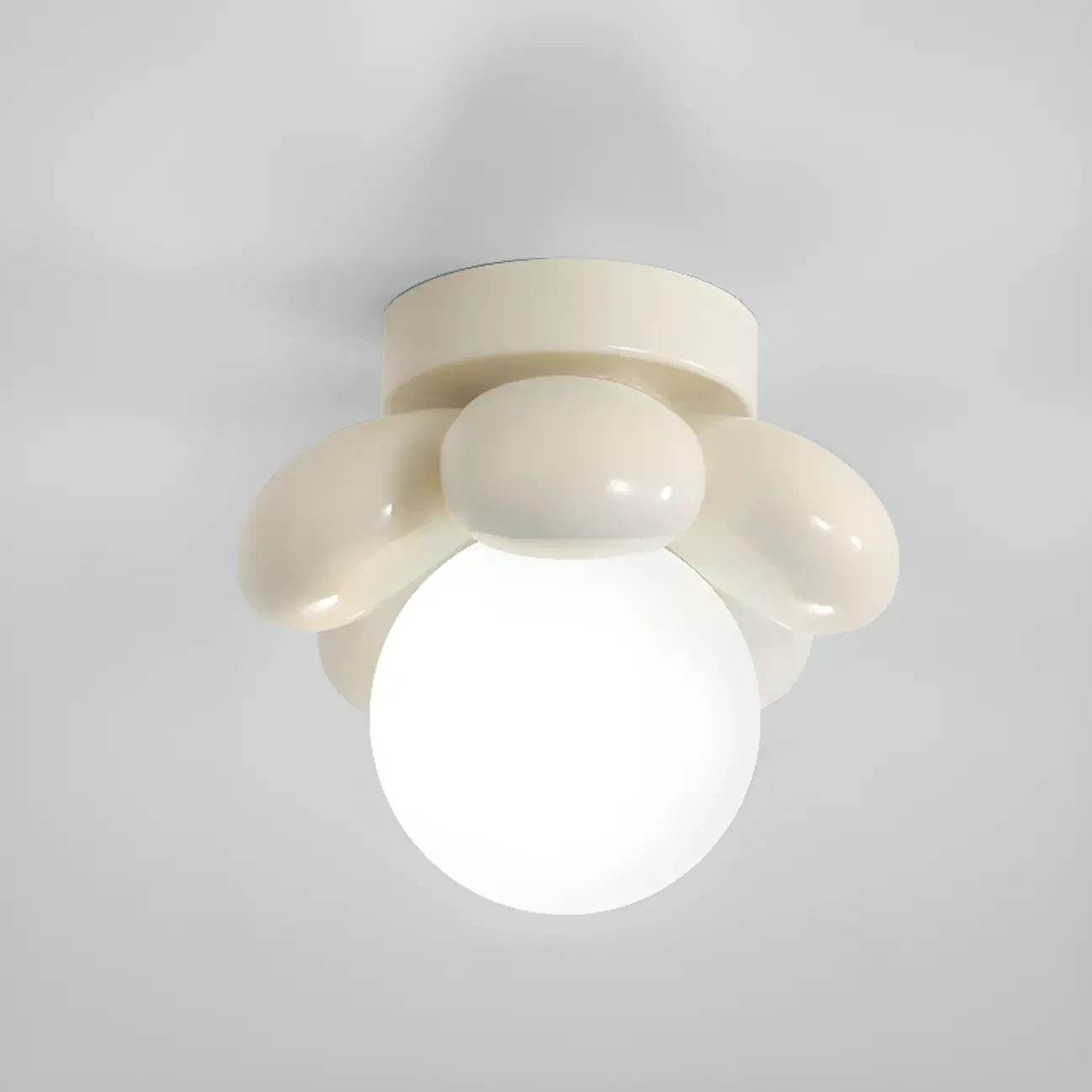 Modern Mini LED Semi-Flush Ceiling Light in Flower Shape | HomeyFad