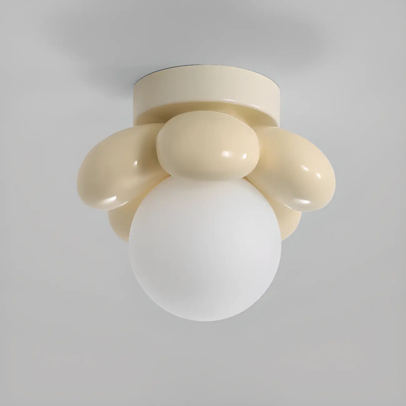 Modern Mini LED Semi-Flush Ceiling Light in Flower Shape Image - 8 | homeyfad