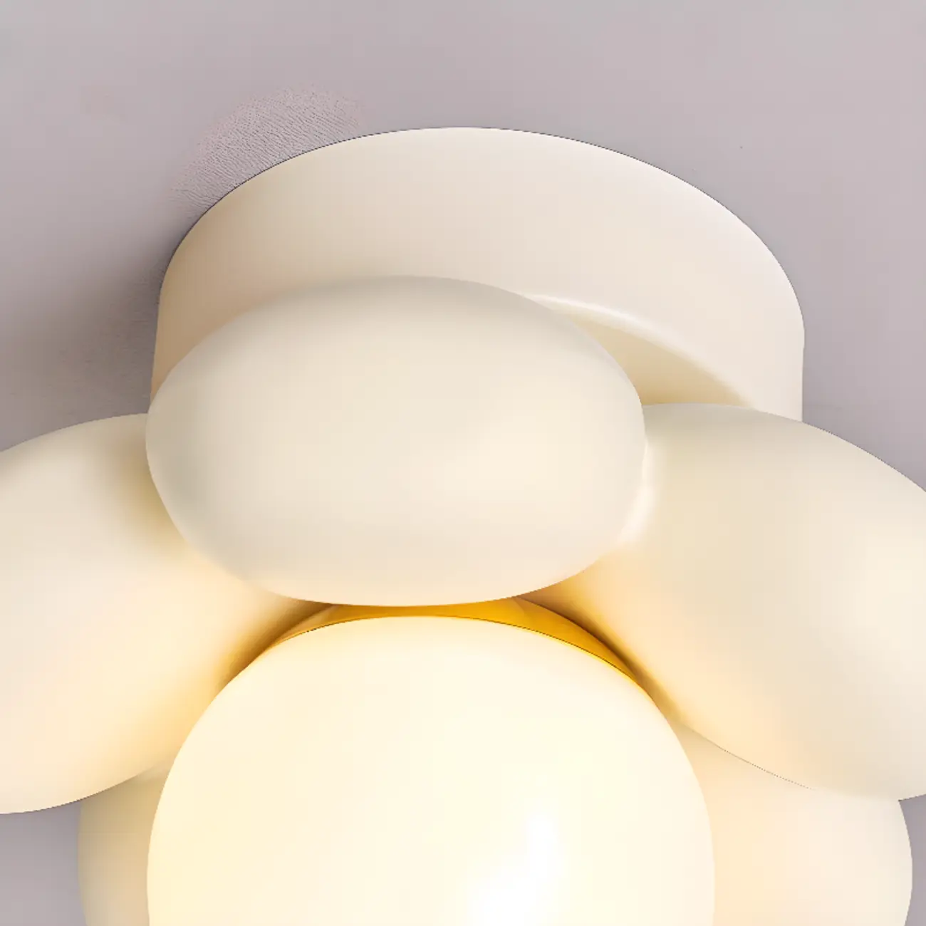 Modern Mini LED Semi-Flush Ceiling Light in Flower Shape Image - 12 | homeyfad