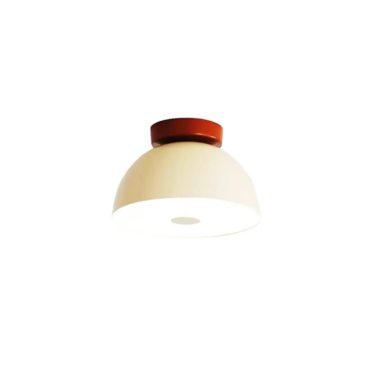 Dimmable Plastic Dome Semi Flush Ceiling Light for Home Image - 5