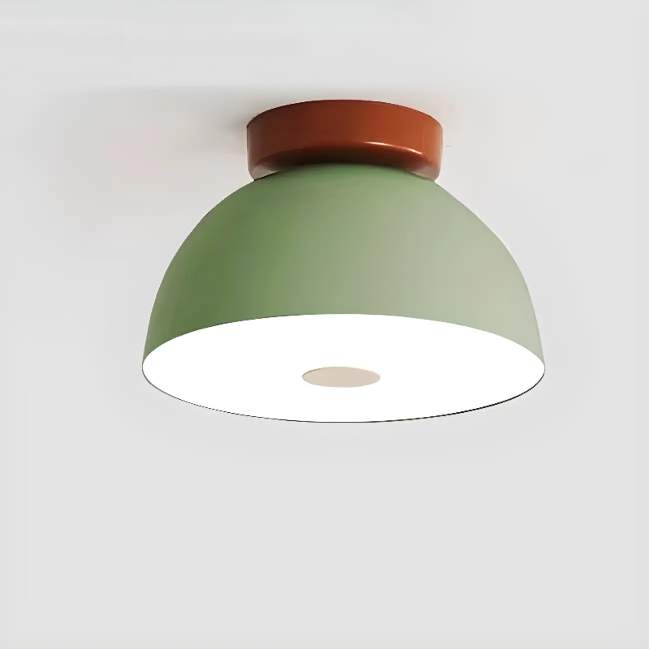 Dimmable Plastic Dome Semi Flush Ceiling Light for Home Image - 8 | homeyfad