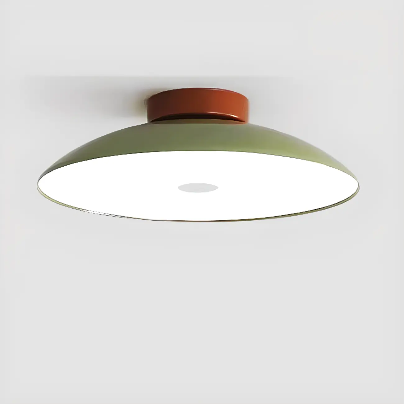 Dimmable Plastic Dome Semi Flush Ceiling Light for Home Image - 10 | homeyfad