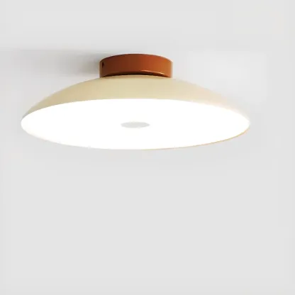 Dimmable Plastic Dome Semi Flush Ceiling Light for Home Image - 11