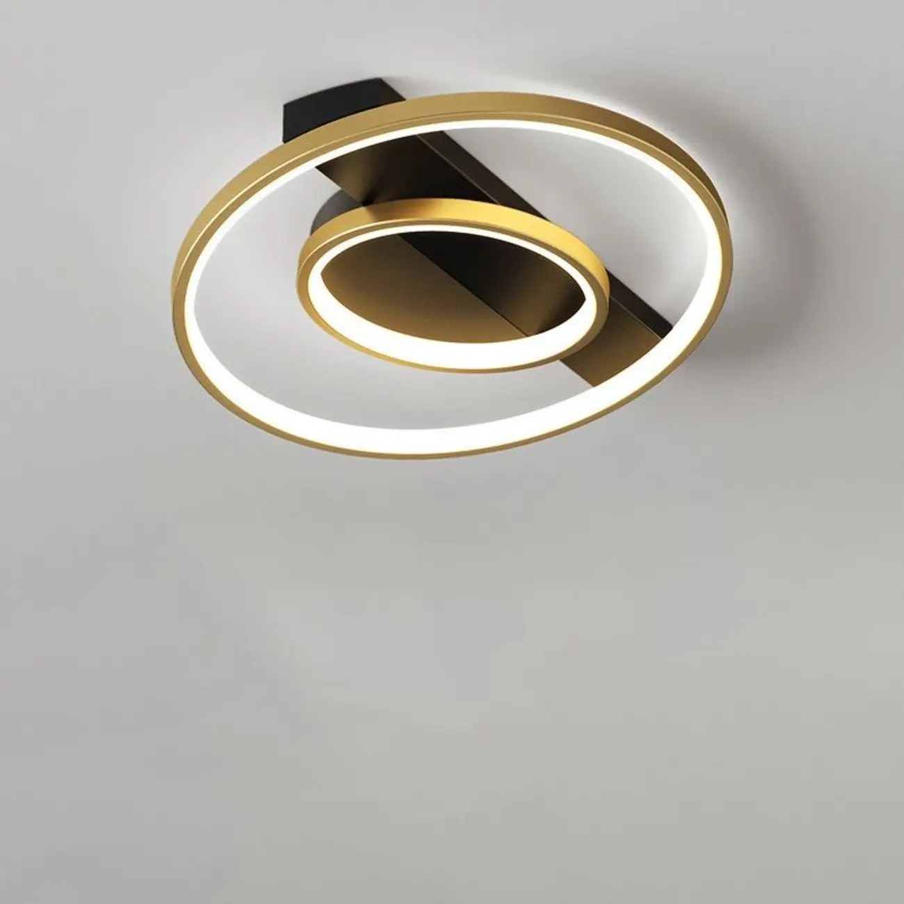 Modern LED Semi Flush Mount Ceiling Light for Bedroom Image - 7 | homeyfad