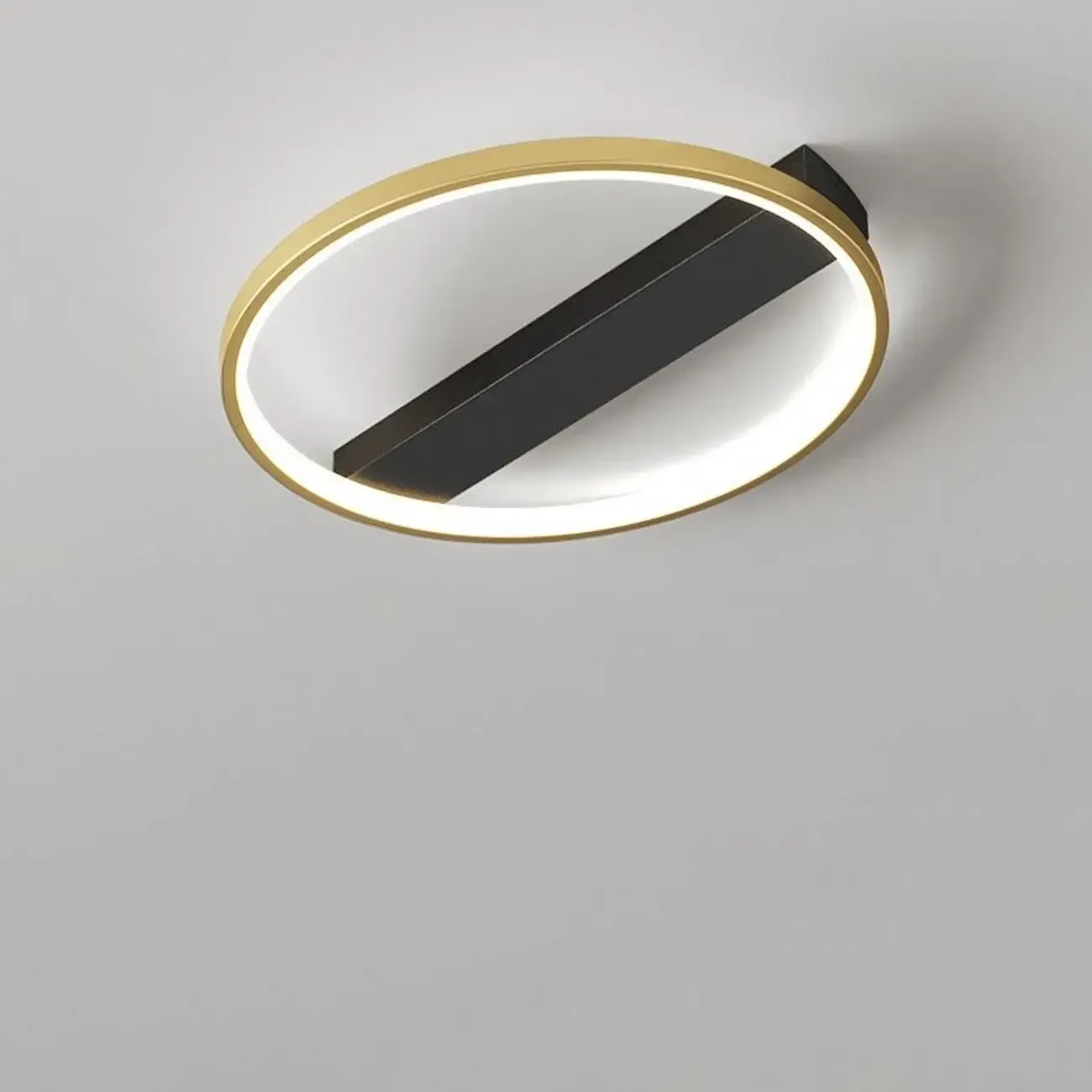 Modern LED Semi Flush Mount Ceiling Light for Bedroom Image - 8