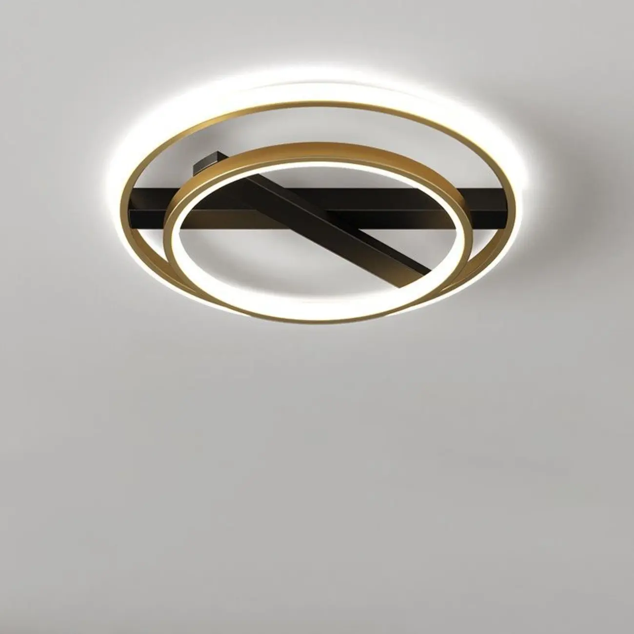 Modern LED Semi Flush Mount Ceiling Light for Bedroom Image - 10 | homeyfad