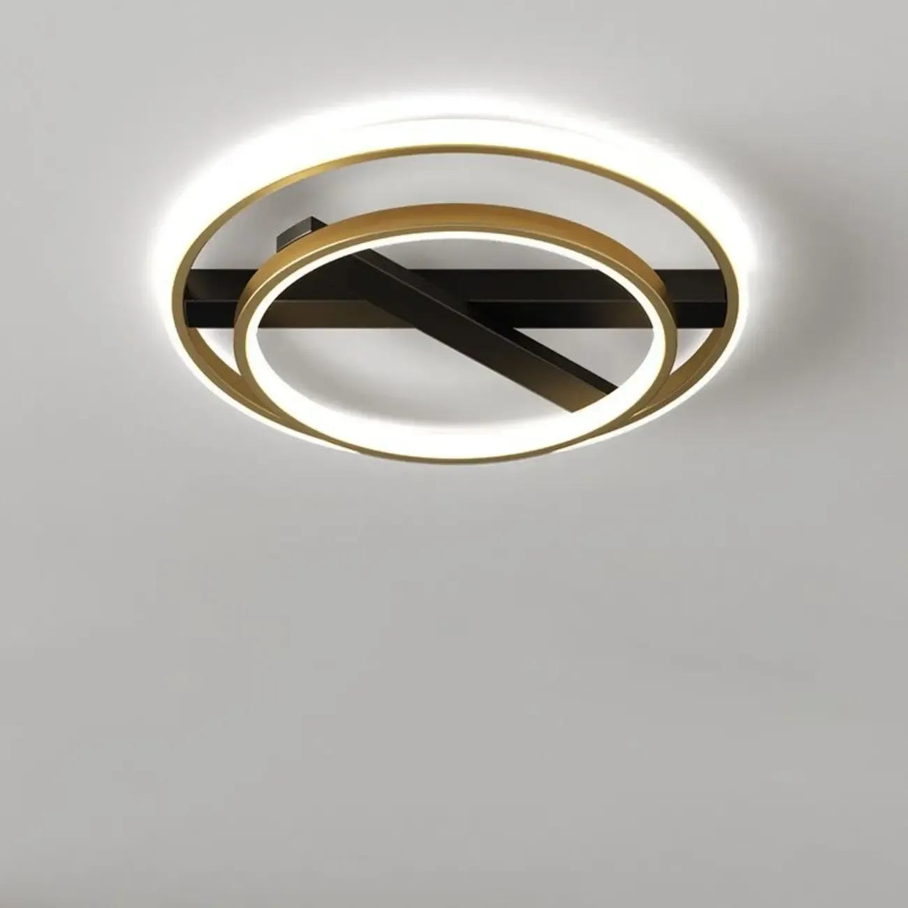 Modern LED Semi Flush Mount Ceiling Light for Bedroom Image - 10
