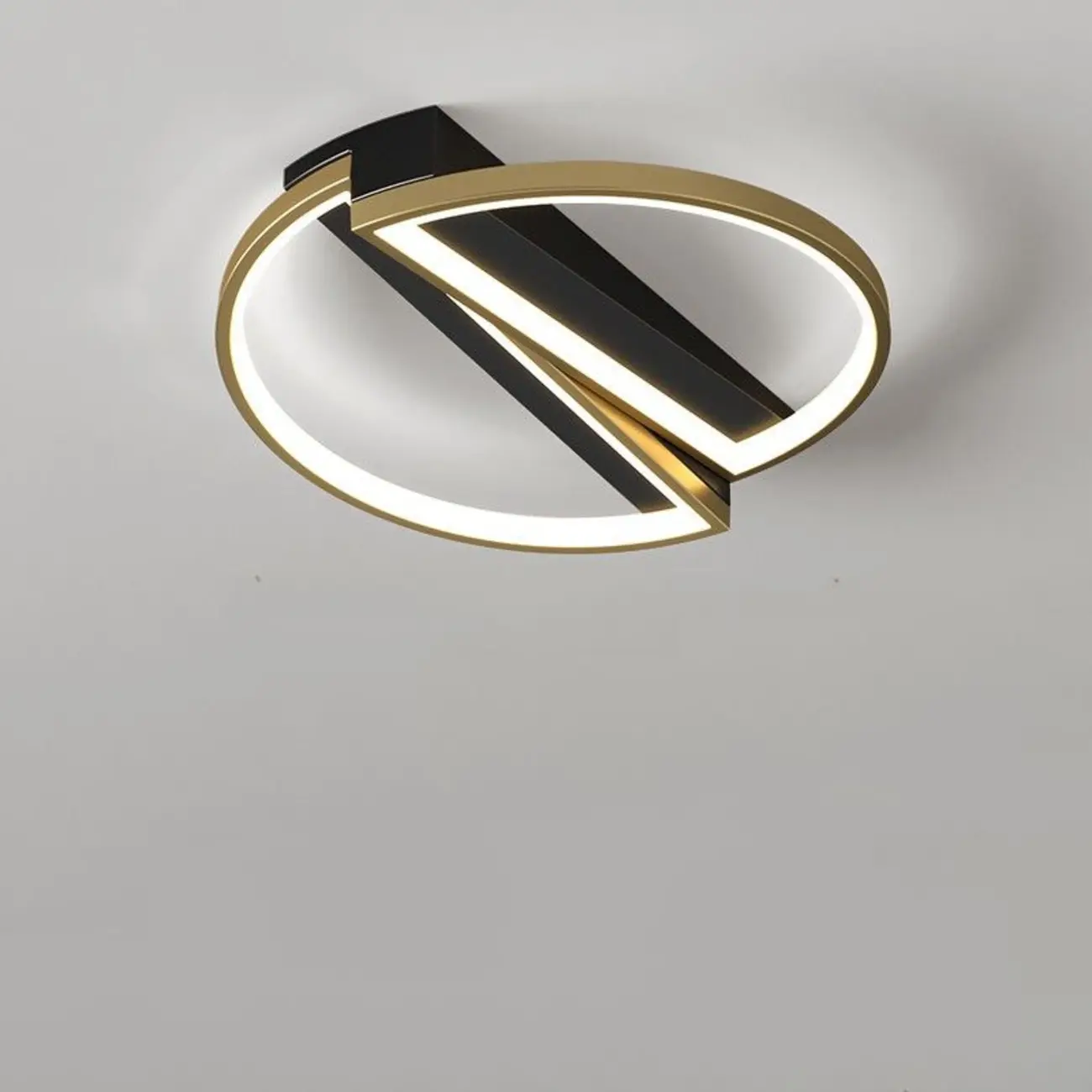 Modern LED Semi Flush Mount Ceiling Light for Bedroom Image - 11 | homeyfad