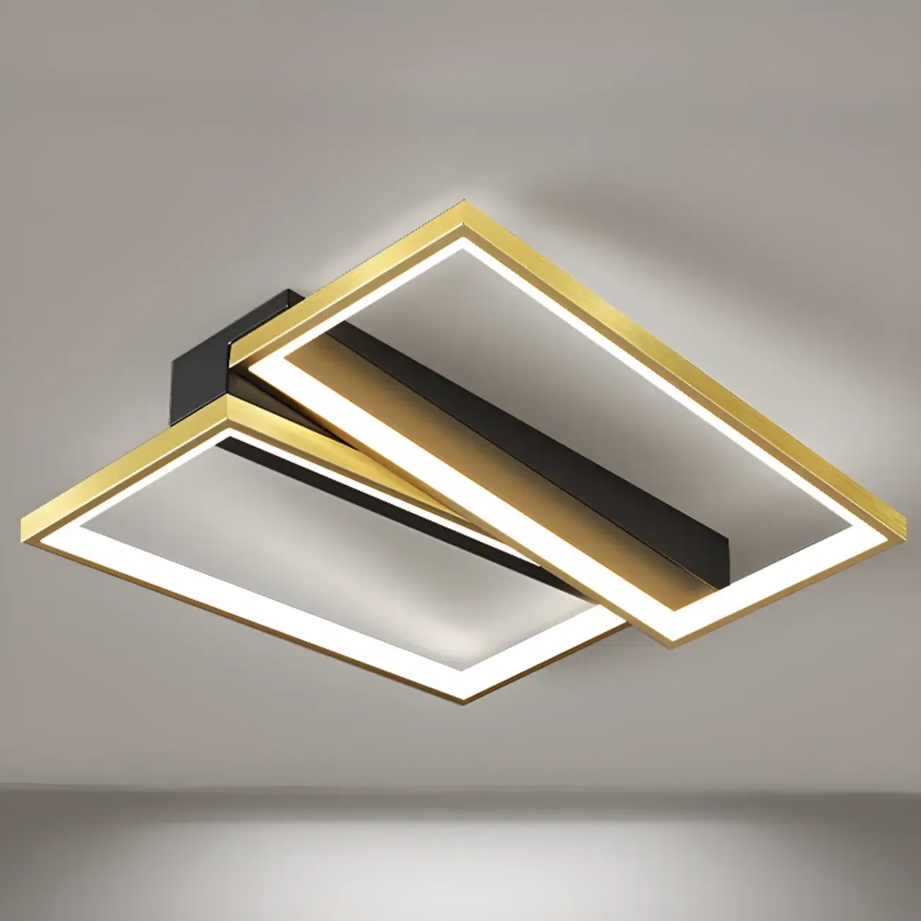 Modern LED Semi Flush Mount Ceiling Light for Bedroom Image - 13