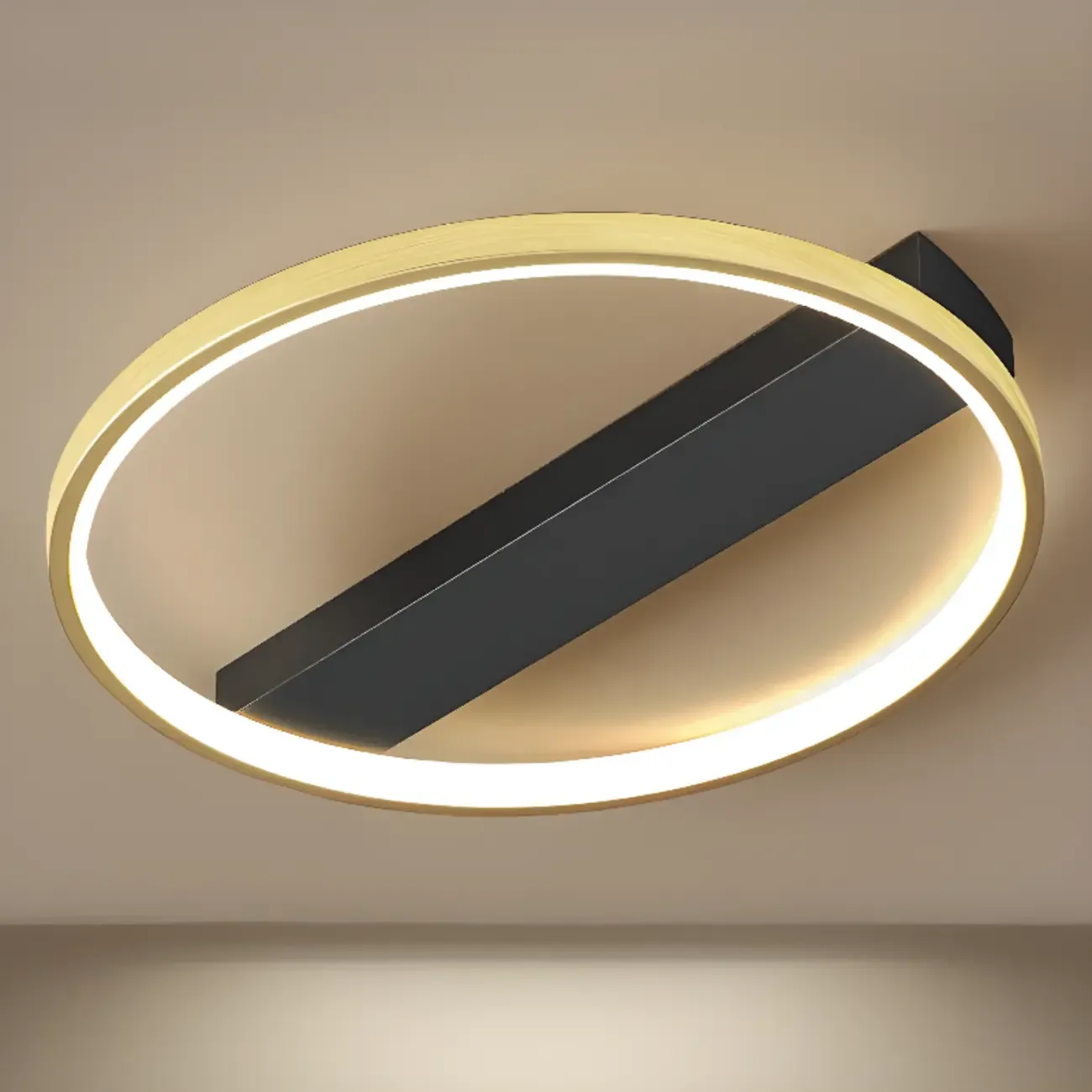 Modern LED Semi Flush Mount Ceiling Light for Bedroom Image - 15